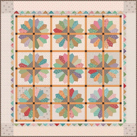 DEAL Delightful Quilt Kit KT-16470 - Riley Blake Designs - Lori Holt - Gentler Times - Box Pattern Fabric - Quilting Cotton Fabric