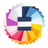 Essence Charm Pack 5" Stacker Bundle - Riley Blake Designs - 42-Piece Precut  - Rainbow - Quilting Cotton Fabric