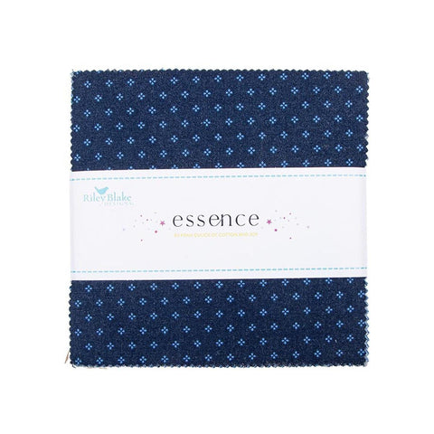 SALE Essence Charm Pack 5" Stacker Bundle - Riley Blake Designs - 42 piece Precut Pre cut - Rainbow - Quilting Cotton Fabric