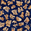 Image of Roar of the Pride Cubs Toss Navy quilting cotton fabric by Morris Creative Group for QT Fabrics. Features cubs on a blue background. Cute Little Fabric Shop