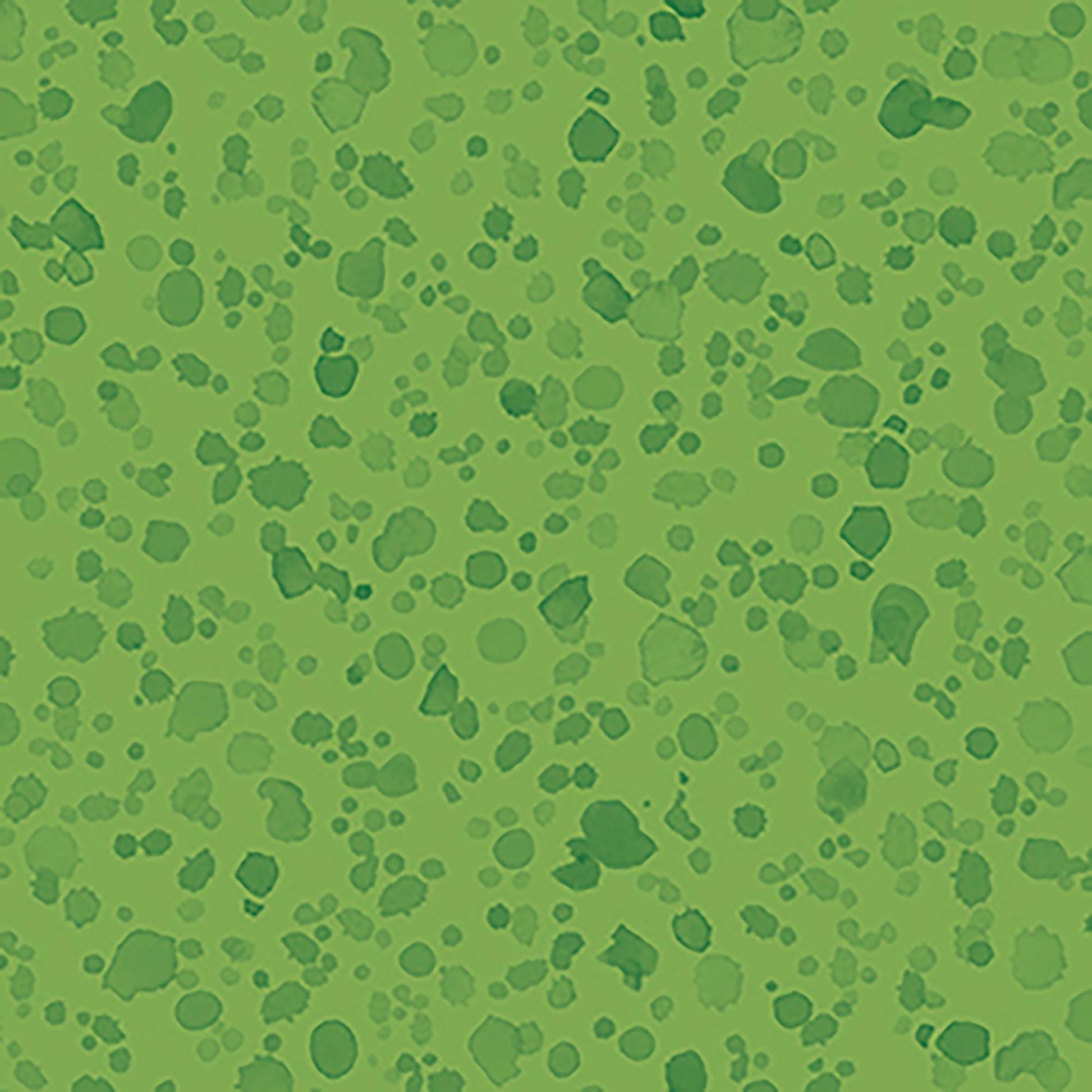 Image of Healing Garden Paint Splash Blender Green quilting cotton fabric by Jane Maday for QT Fabrics. Features paint on a green background. Cute Little Fabric Shop