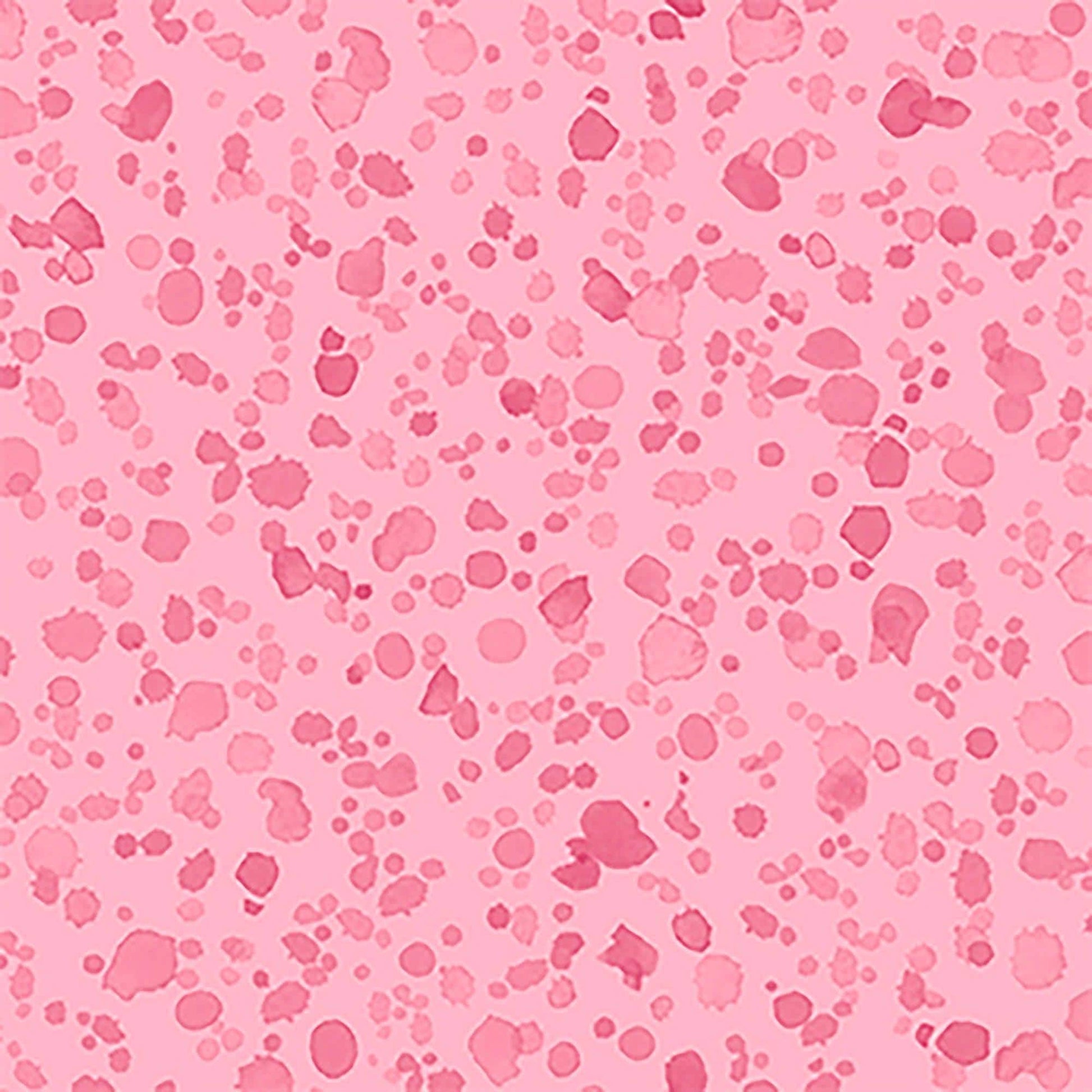 Image of Healing Garden Paint Splash Blender Pink quilting cotton fabric by Jane Maday for QT Fabrics. Features paint on a pink background. Cute Little Fabric Shop