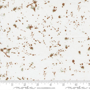 Image of the For My Boys Oliver Splatter Cream quilting cotton fabric by Sewn By Amy Schelle for Moda Fabrics. Features splatters on an off white background. Cute Little Fabric Shop