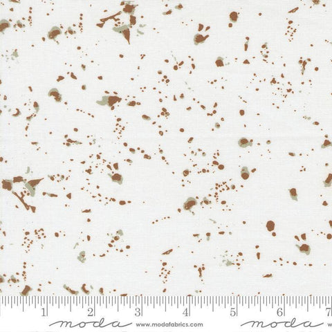 Image of the For My Boys Oliver Splatter Cream quilting cotton fabric by Sewn By Amy Schelle for Moda Fabrics. Features splatters on an off white background. Cute Little Fabric Shop