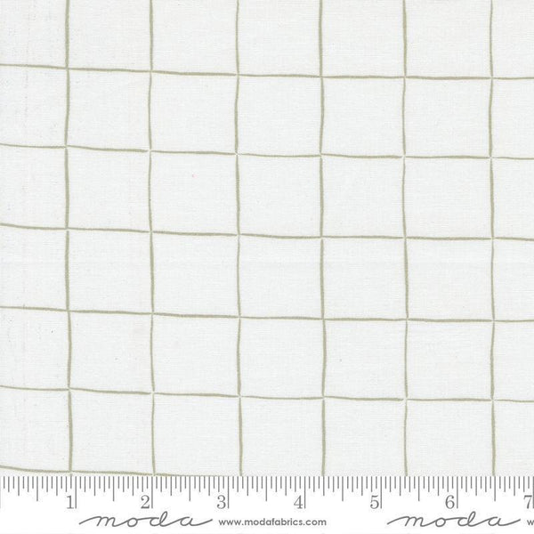 Image of the For My Boys Oliver Checks Cream quilting cotton fabric by Sewn By Amy Schelle for Moda Fabrics. Features squares on a cream background. Cute Little Fabric Shop