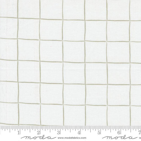 Image of the For My Boys Oliver Checks Cream quilting cotton fabric by Sewn By Amy Schelle for Moda Fabrics. Features squares on a cream background. Cute Little Fabric Shop