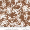 Image of the For My Boys Oliver Donuts Coco quilting cotton fabric by Sewn By Amy Schelle for Moda Fabrics. Features tracks on a brown background. Cute Little Fabric Shop