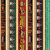 Image of Grab Bag Season 3 School Stripe Multi quilting cotton fabric by Morris Creative Group for QT Fabrics. Features schools on a black background. Cute Little Fabric Shop