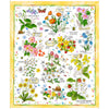 Healing Garden Healing Garden Panel 31352 Multi X - QT Fabrics - Floral Flowers Blossoms Leaf Leaves - Quilting Cotton Fabric
