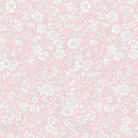 3 yard cut - Liberty Wide-Width Emily Blossom Powder Rose A WIDE BACK 0166W7406A - Riley Blake - 107/108" Wide - Quilting Cotton Fabric