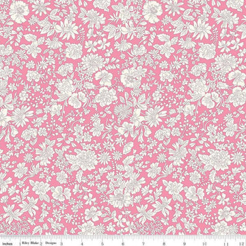 3-Yard cut - Liberty Wide-Width Emily Blossom Vintage Pink A WIDEBACK 0166W7407A - Riley Blake - 108" - Quilting Cotton Fabric