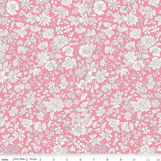 1yd 20" End of Bolt - SALE Liberty Wide-Width Emily Blossom Vintage Pink A WIDEBACK 0166W7407A - Riley Blake - 108" - Quilting Cotton Fabric