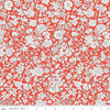 3-Yard cut - Liberty Wide-Width Emily Blossom Crimson A WIDEBACK 0166W7408A - Riley Blake - 108" - Quilting Cotton Fabric