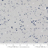 Image of the For My Boys Henry Splatter Silver quilting cotton fabric by Amy Schelle for Moda Fabrics. Features paint splatter on a gray background. Cute Little Fabric Shop.