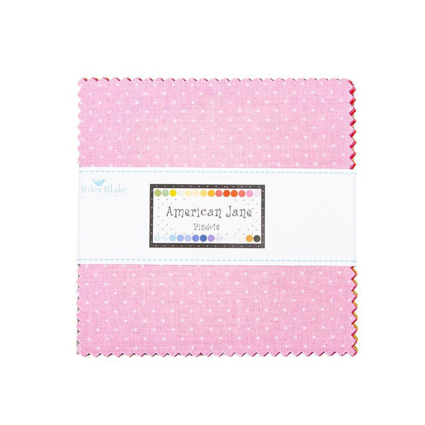 SALE American Jane Pindots Pack 5" Stacker Bundle - Riley Blake Designs - 42 piece Precut Pre cut - Tiny Dots - Quilting Cotton Fabric