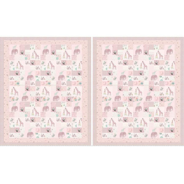 SALE Double Lush Velvet Pink Safari LV16567 Stargazing - Riley Blake Designs - Double Sided Plush - No Fray Edge