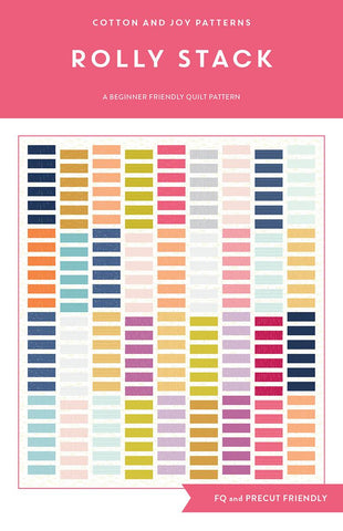 Rolly Stack Quilt PATTERN P173 by Fran Gulick - Riley Blake Designs - INSTRUCTIONS Only - Beginner - Fat Quarter Friendly - Multiple Sizes