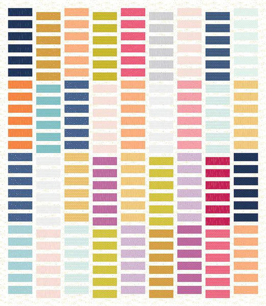 Rolly Stack Quilt PATTERN P173 by Fran Gulick - Riley Blake Designs - INSTRUCTIONS Only - Beginner - Fat Quarter Friendly - Multiple Sizes