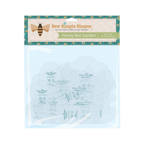 SALE Honey Bee Garden Sew Simple Shapes STT-42332 by Lori Holt - Riley Blake Designs - Gentler Times - 93 Plastic Applique Templates