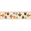 DEAL Shades of Autumn Runner Quilt PATTERN P157 - Sandy Gervais - Riley Blake Designs- INSTRUCTIONS Only - Pieced Trees Houses