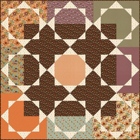 SALE Changing Colors Quilt PATTERN P157 by Sandy Gervais - Riley Blake Designs- INSTRUCTIONS Only - Pieced Fall Autumn