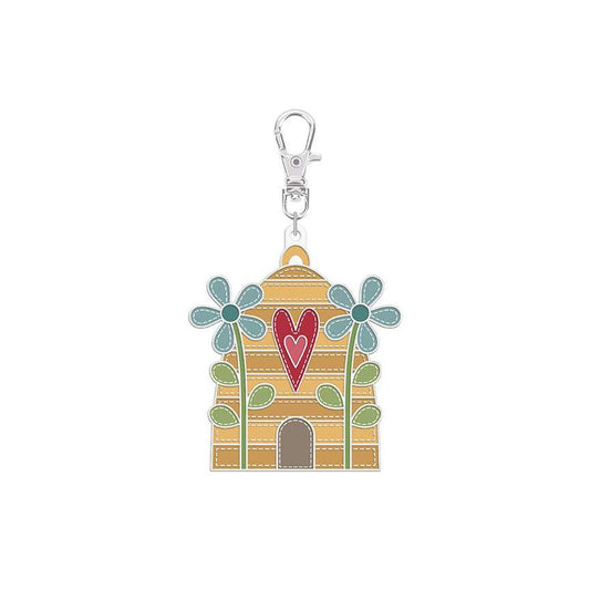 Lori Holt Enamel Happy Charm Beehive ST-43605 - Riley Blake Designs - Approximately 1.75" x 2"