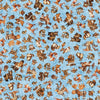 Image of Bearsville Woodland Toss Sky Blue quilting cotton fabric by Morris Creative Group for QT Fabrics. Features animals on a blue background. Cute Little Fabric Shop