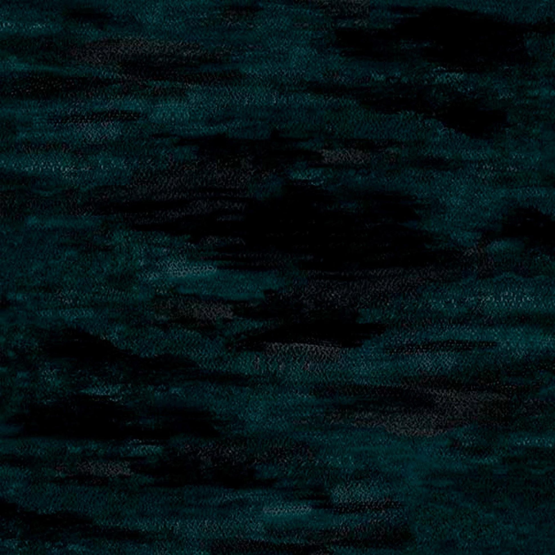 Image of Blooming Bouquet Watercolor Texture Blender Black quilting cotton fabric by Suzanne Allard for QT Fabrics. Features brushstrokes on a black background. Cute Little Fabric Shop