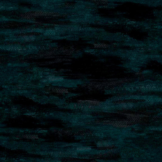 Image of Blooming Bouquet Watercolor Texture Blender Black quilting cotton fabric by Suzanne Allard for QT Fabrics. Features brushstrokes on a black background. Cute Little Fabric Shop