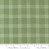 Image of the Nantucket Summer Checks Grass quilting cotton fabric by Camille Roskelley for Moda Fabrics. Features plaid on a green background. Cute Little Fabric Shop