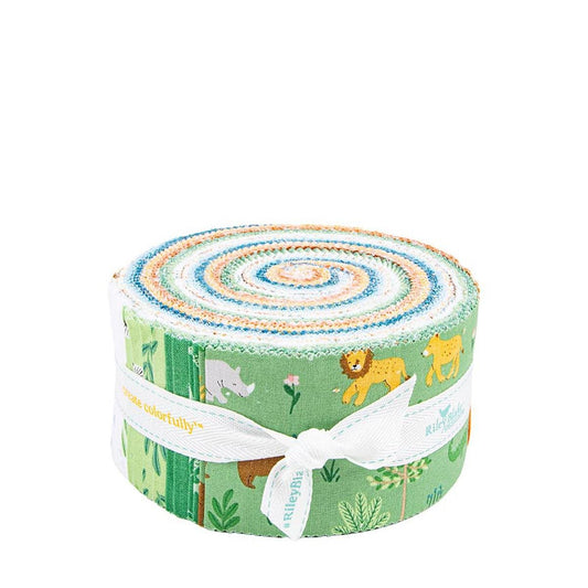 Two By Two 2.5 Inch Rolie Polie Jelly Roll 40-Piece - Riley Blake - Precut - Animals Biblical - Quilting Cotton Fabric