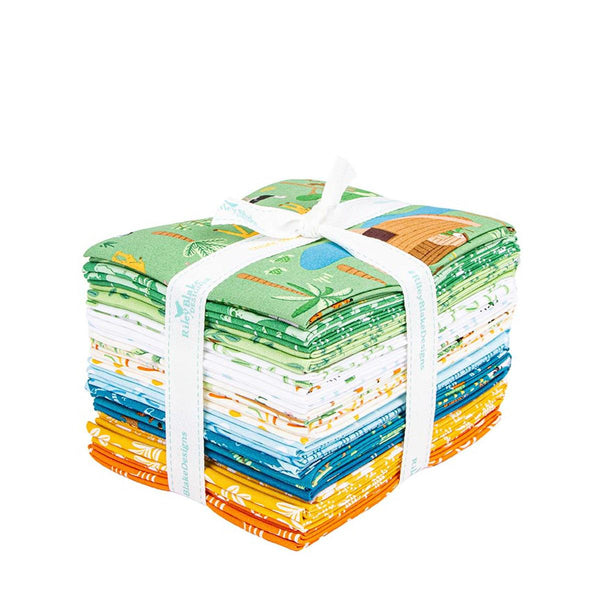 SALE Two by Two Fat Quarter Bundle 21 pieces - Riley Blake Designs - Pre cut Precut - Animals Biblical - Quilting Cotton Fabric