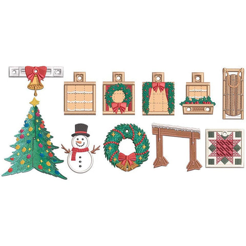 SALE Machine Embroidery Homestead Prairie Winter Asset Pack INSTRUCTIONS ME207PHA125 - Riley Blake Designs - USB File