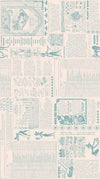 3-Yard cut - SALE Flower Patch Farmers Almanac WIDEBACK WB13606 Raindrop - Riley Blake - 108" - Quilting Cotton