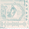 3-Yard cut - SALE Flower Patch Farmers Almanac WIDEBACK WB13606 Raindrop - Riley Blake - 108" - Quilting Cotton