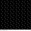 Image of Blackout Ohio Star Black by The RBD Designers for Riley Blake Designs. Features stars on a black background. Cute Little Fabric Shop