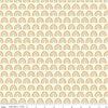 Image of the Two by Two Chasing Rainbows Multi quilting cotton fabric by Cayla Naylor for Riley Blake Designs. Features rainbows on a white background. Cute Little Fabric Shop