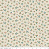 Floral Nostalgia Flora Beatrice quilting cotton fabric by Liberty Fabrics for Riley Blake Designs. Features flowers on a cream background. Cute Little Fabric Shop