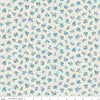 Floral Nostalgia Flora Beatrice quilting cotton fabric by Liberty Fabrics for Riley Blake Designs. Features flowers on a cream background. Cute Little Fabric Shop