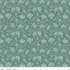 Image of Craft Garden Craft Blooms quilting cotton fabric by Liberty Fabrics for Riley Blake Designs. Features flowers on a green background. Cute Little Fabric Shop