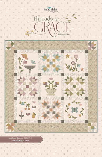 Threads of Grace 5" Stacker Bundle - Riley Blake Designs - 42 piece Precut Pre cut - Nature Plants - Quilting Cotton Fabric