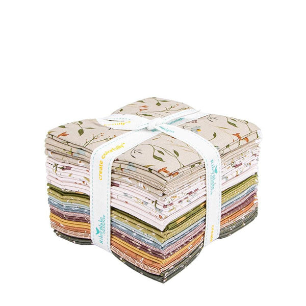Threads of Grace Fat Quarter Bundle - 21 pieces - Riley Blake Designs - Pre cut Precut - Plants - Quilting Cotton Fabric