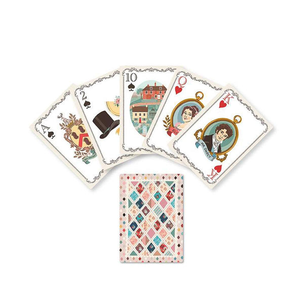 SALE Jane Austen Playing Cards ST-42316 - Riley Blake Designs - Illustrations - Bridge Size - 2 1/4" x 3 1/2" - 52 Cards - Licensed Product