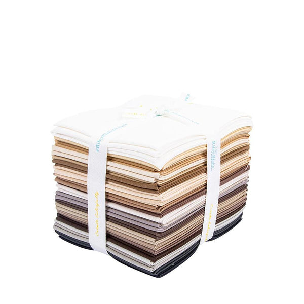 SALE Confetti Cotton™ Lori Holt Essential Fat Quarter Bundle 24 pieces - Riley Blake - Pre cut Precut - Solids - Quilting Cotton Fabric