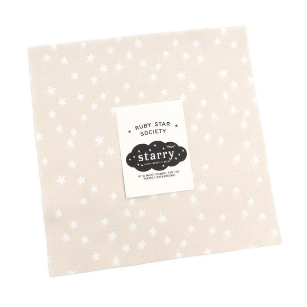 Starry White Natural New Layer Cake 10" Stacker Bundle - Moda Fabrics - Ruby Star Society - 42 piece Precut Pre cut - Quilting Cotton Fabric