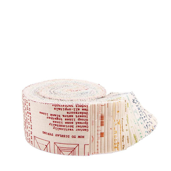 SALE TYPE/ography B Backgrounds 2.5-Inch Rolie Polie Jelly Roll 40 Pieces - Riley Blake Designs - Precut Bundle - Quilting Cotton Fabric