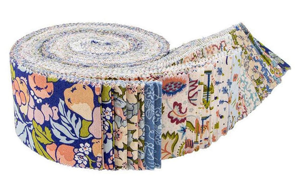 Tree of Life Woodland Pastels 2.5-Inch Rolie Polie Jelly Roll 40 pieces Riley Blake - Liberty Fabrics - Precut - Quilting Cotton Fabric