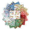 SALE Festive Greetings Fat Quarter Bundle 15-Piece - Riley Blake -  Precut - Floral Flowers - Liberty Fabrics - Quilting Cotton