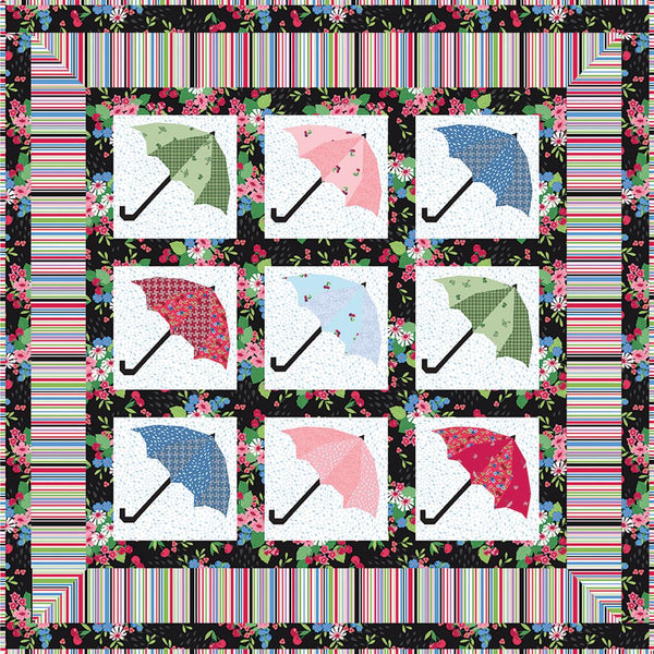 SALE Bumbershoot Quilt PATTERN P112 by Jillily Studio - Riley Blake Designs - INSTRUCTIONS Only - 10" Stacker Precut Friendly