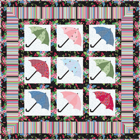 SALE Bumbershoot Quilt PATTERN P112 by Jillily Studio - Riley Blake Designs - INSTRUCTIONS Only - 10" Stacker Precut Friendly